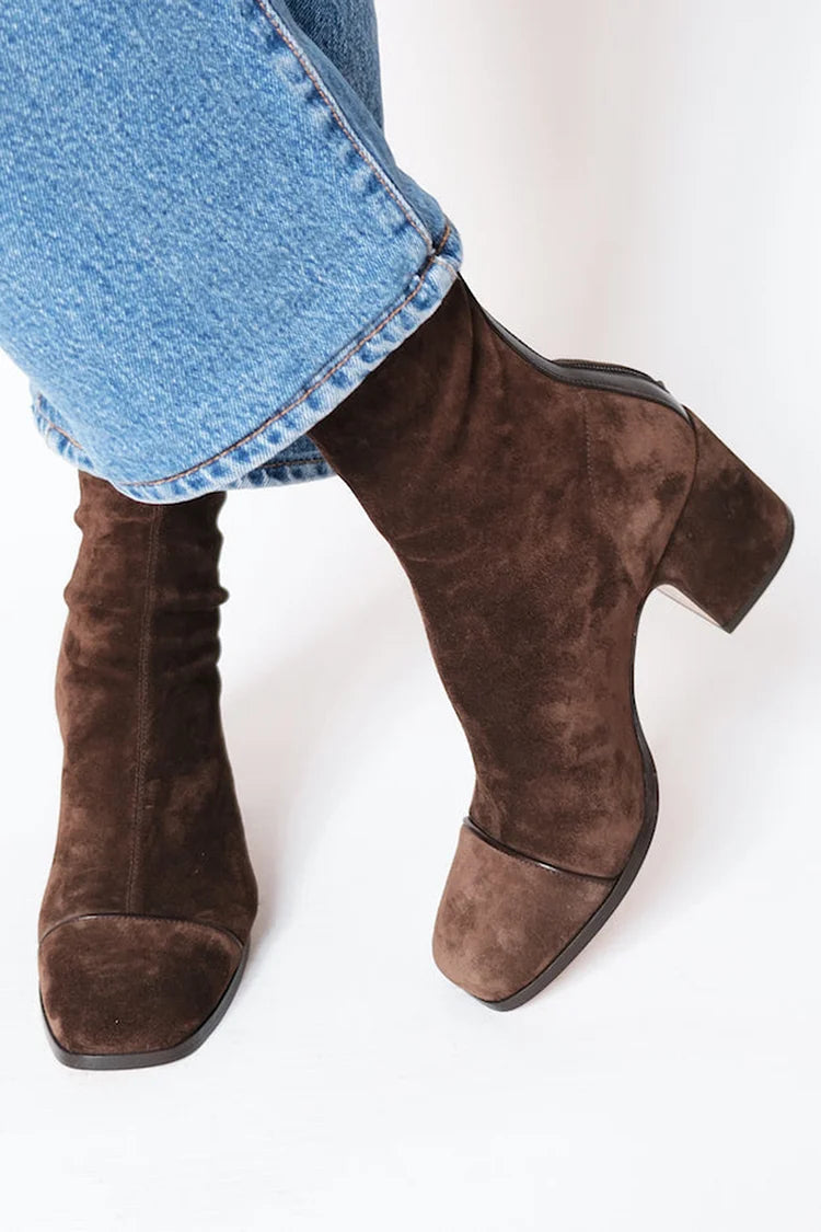 LILY | Bottines élégantes en daim