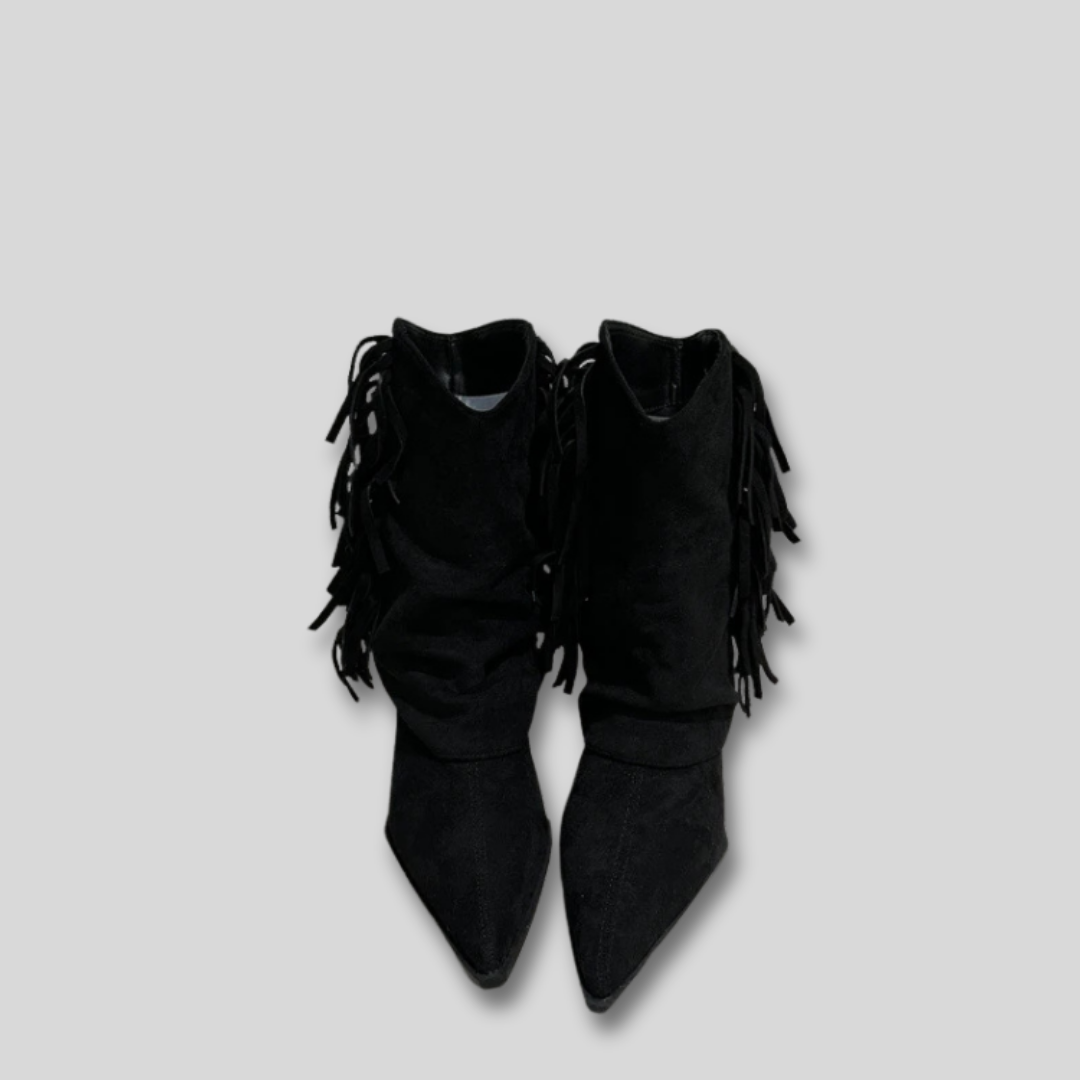 SOLANGE | Bottes de cowboy western en daim
