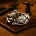 MARIANNE | Bague vintage au motif chat
