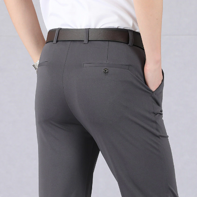 Pantalon Décontracté Classique pour Homme à Haute Élasticité