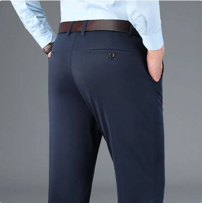 Pantalon Décontracté Classique pour Homme à Haute Élasticité