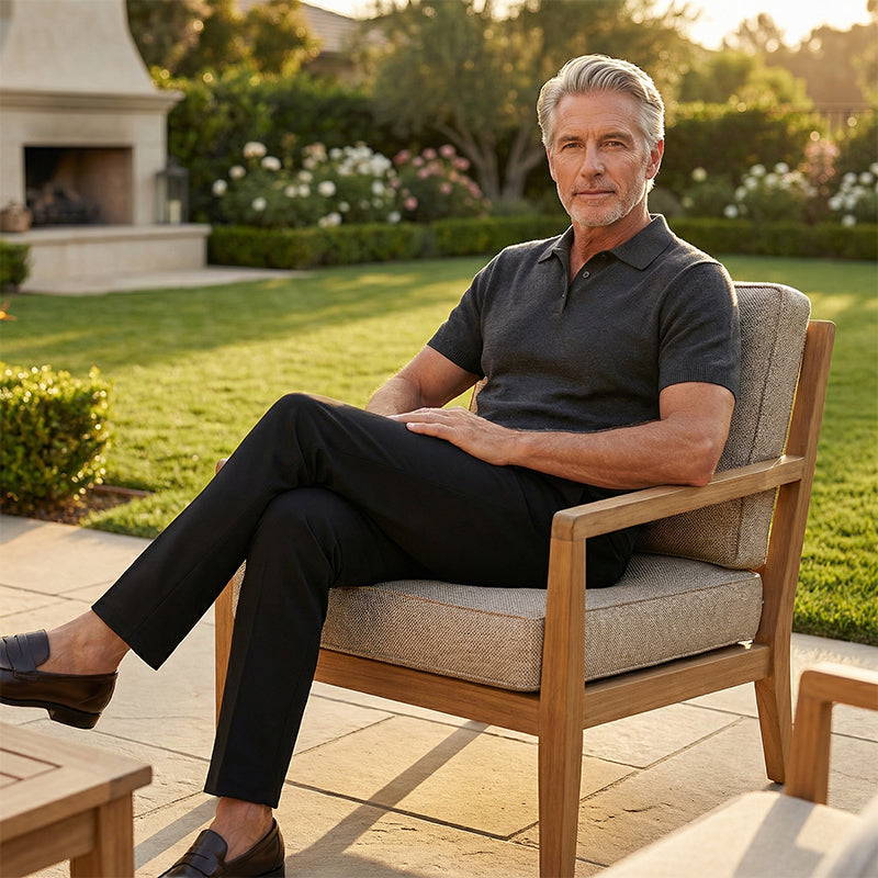 Pantalon Décontracté Classique pour Homme à Haute Élasticité