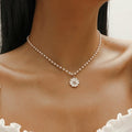 CANDELA | Collier pendentif marguerite à perle