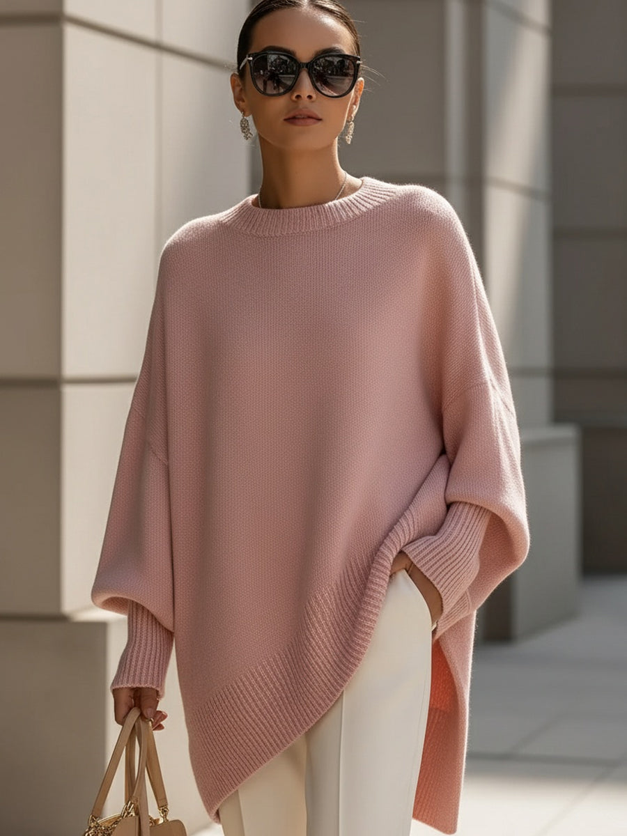 Isolde | Pull Oversize à Drapé Fluide