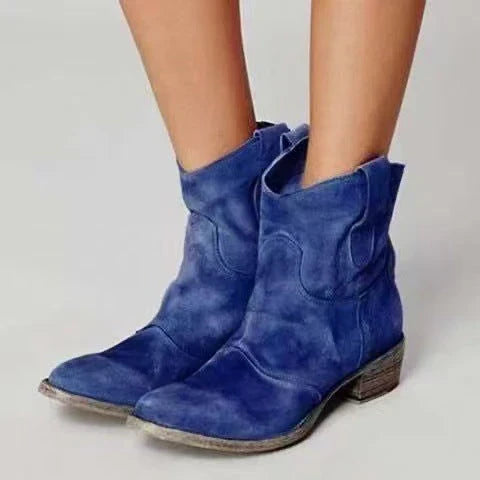 CHARLOTTE | Bottines orthopédiques en daim et coton