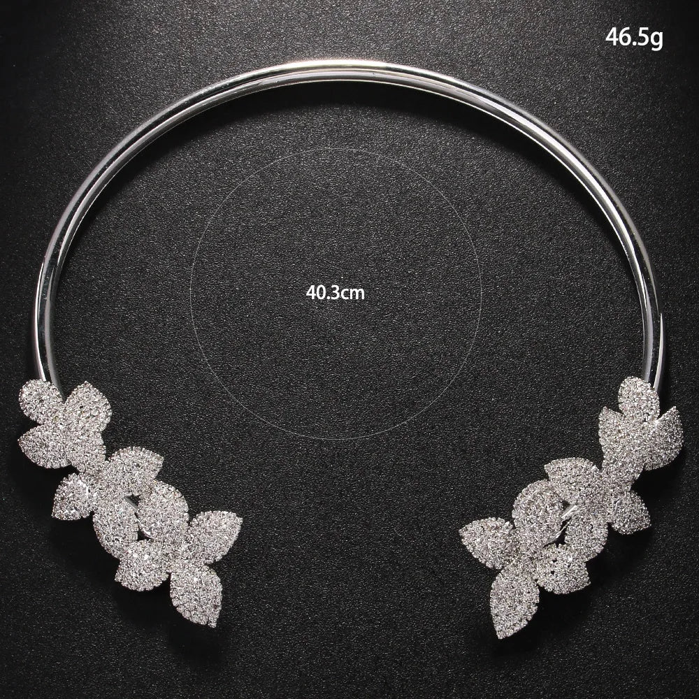 MARGARITA | Collier élégant fleur de cristal