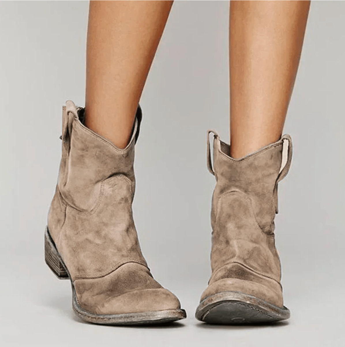 CHARLOTTE | Bottines orthopédiques en daim et coton
