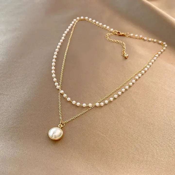 AUREA | Collier élégant doré aux perles