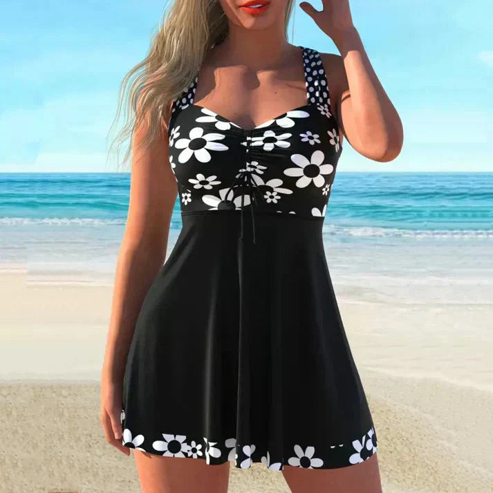 Maillot de Bain 2 Pièces : Haut à Bretelles et Shorty de Bain Ajusté