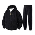 Ensemble à capuche en maille torsadée douce d'hiver pour homme