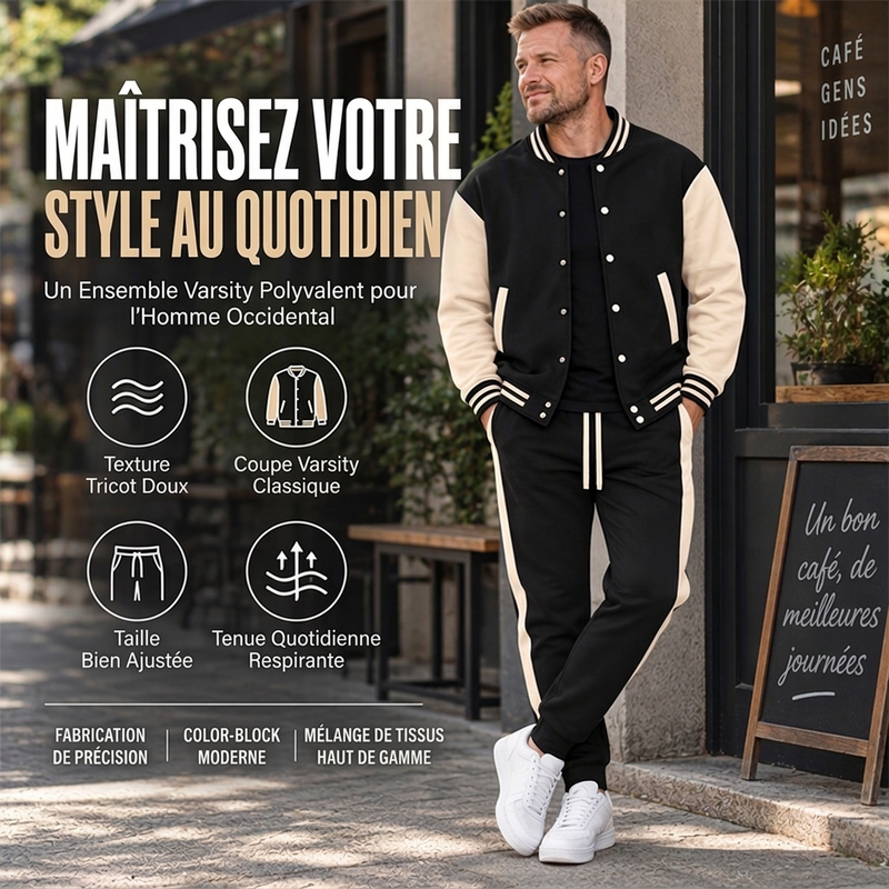Ensemble veste de baseball et pantalon