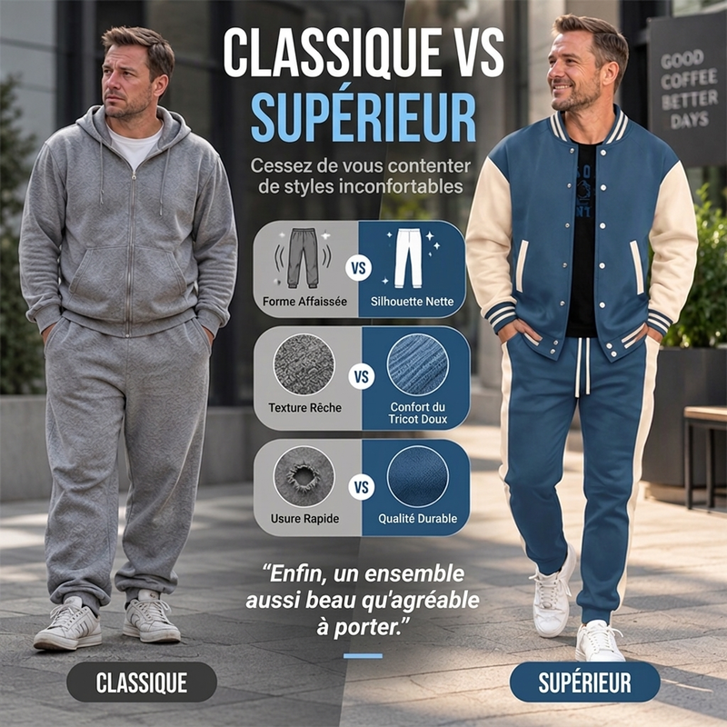 Ensemble veste de baseball et pantalon