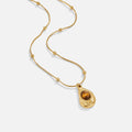 CAMILA | Collier élégant doré à œil de tigre